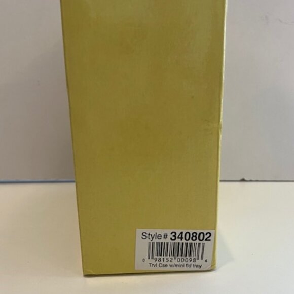 Wolf Designs Duo Compact Vintage Leather Travel Jewelry Case + small Inner Case - Picture 15 of 16